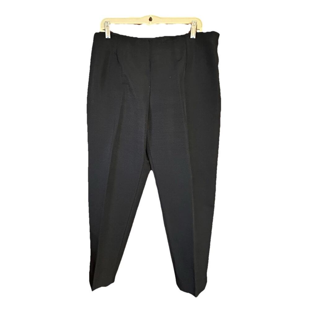 Dana Buchman Petite Women’s Black Straight Leg Wool Nylon Lined Pants Size 16P
